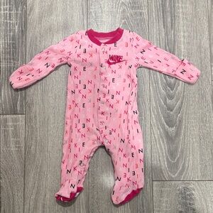 Nike Pink Patterned Kids Footie
